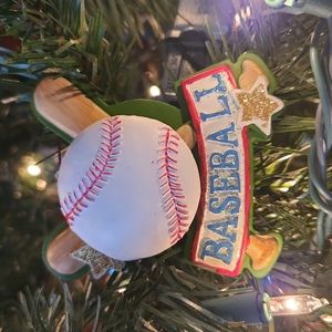Baseball Christmas Ornament